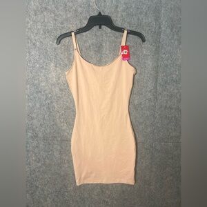 Spanx Woman Size Large Seamless Cami Slip Shapewear Dress Nude NWT